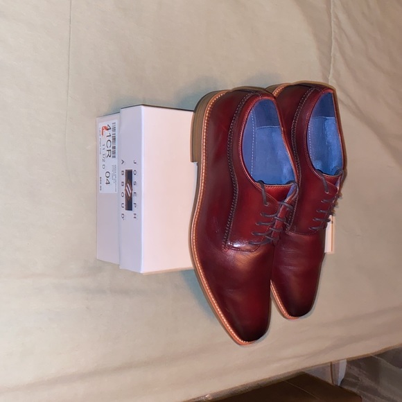 Joseph Abboud Burgundy dress shoes used 1 time size 12 like brand new - Picture 5 of 6